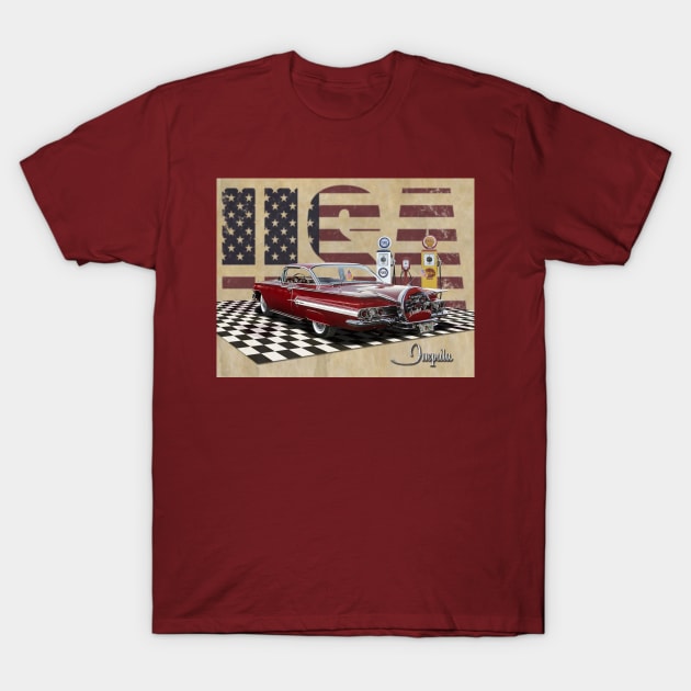 1960s Chevy Impala T-Shirt by tedsox